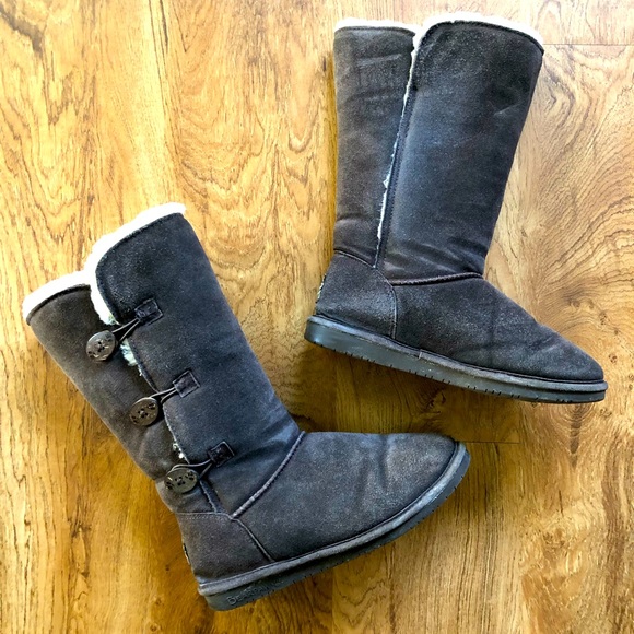 BearPaw Shoes - BearPaw Expresso Brown Wool Boots